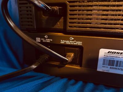 BOSE ACOUSTIC WAVE MUSIC SYSTEM MODEL CD–3000 WITH MULTI DISC CHANGER AND PEDESTAL MODEL PD-2