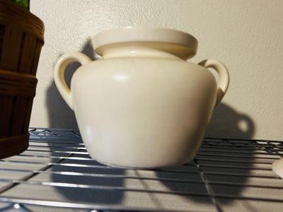 MCCOY POTTERY BEAN POT AND FRUIT BASKET COOKIE JAR
