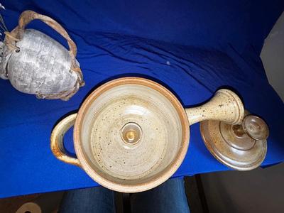 HAND MADE CLAY POTTERY AND STONEWARE POT