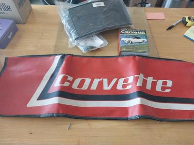 CORVETTE LICENSE PLATE HOLDER-BRA- HARDBACK BOOK