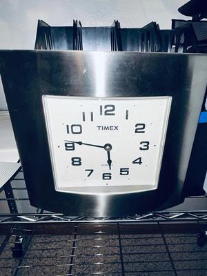MICROSOFT WIRELESS KEYBOARD, BELKIN ROUTER, TIMEX WALL CLOCK AND OFFICE SUPPLIES