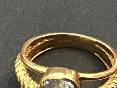 Viola Plated Fashion Ring