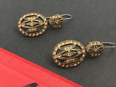 Diamanté Monet Statement Earrings