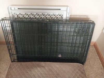 PET WIRE CAGE AND PADDING AND SAFETY GATE