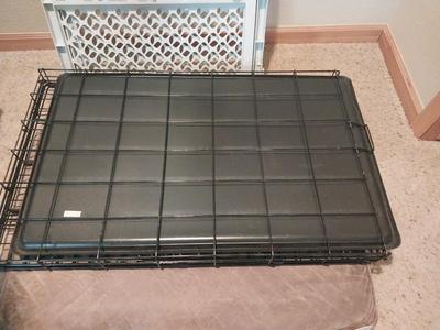 PET WIRE CAGE AND PADDING AND SAFETY GATE