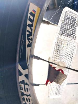 KIDS BIKE WITH TOUGH TIRES AND BIKE HELMENT
