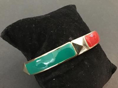 Enamel Stretch Bracelet Vintage