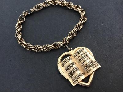 Vintage Ten Commandment’s Charm Bracelet