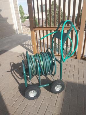 HOSE CART WITH 100' PLUS HOSE
