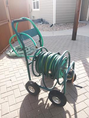 HOSE CART WITH 100' PLUS HOSE