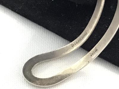 NYE Stuart Vintage Signed Sterling Dogwood Cuff
