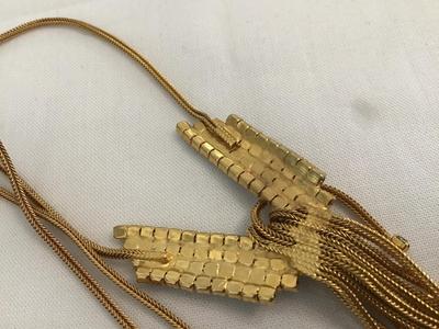Gorgeous Rhinestone Tassel Necklace
