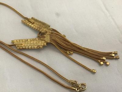 Gorgeous Rhinestone Tassel Necklace