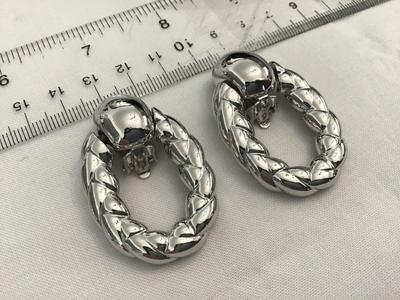 Door Knocker Style Silver Tone Large Excellent Condition