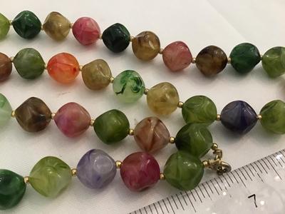 Faux Beaded Necklace Vintage