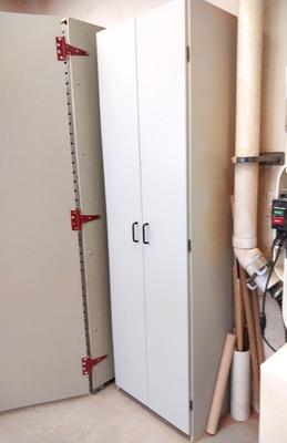 FIVE SHELF WHITE CABINET