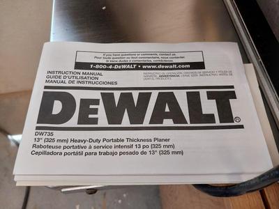 DEWALT PORTABLE PLANER
