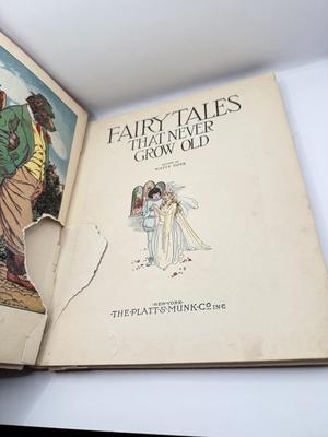 LOT 3L: 1923 Fairy Tales That Never Grow Old Bright Colorful Illustrations Watty Piper/The Jungle Books Volume I by Rudyard Kipling HC/DJ...