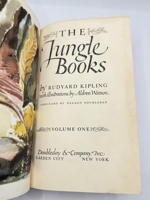 LOT 3L: 1923 Fairy Tales That Never Grow Old Bright Colorful Illustrations Watty Piper/The Jungle Books Volume I by Rudyard Kipling HC/DJ...