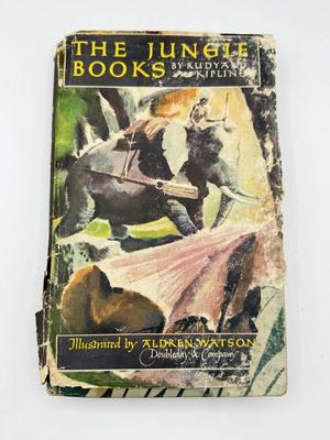 LOT 3L: 1923 Fairy Tales That Never Grow Old Bright Colorful Illustrations Watty Piper/The Jungle Books Volume I by Rudyard Kipling HC/DJ...