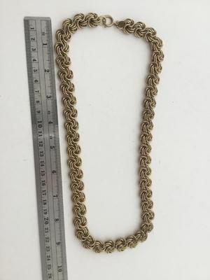 Erwin pearl. Marked gold tone fashion necklace