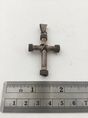 Marked cross necklace pendant