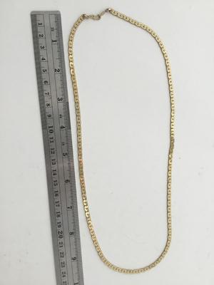 Korea 14k GP marked chain gold necklace
