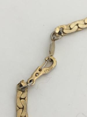 Korea 14k GP marked chain gold necklace