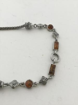 Unmarked orange collar necklace