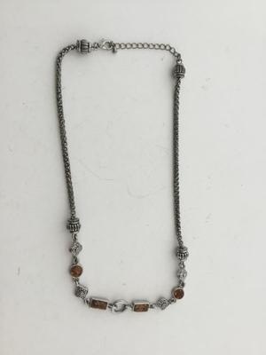 Unmarked orange collar necklace