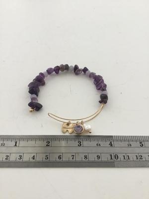 Beautiful purple cuff bracelet