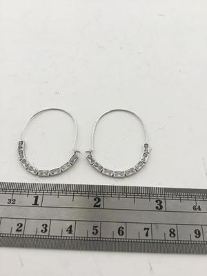Beautiful silver tone fashion earrings