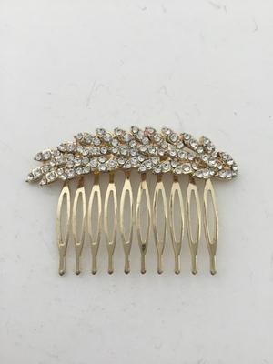 Gold tone vintage hair accessories