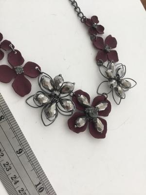 Beautiful statement floral necklace