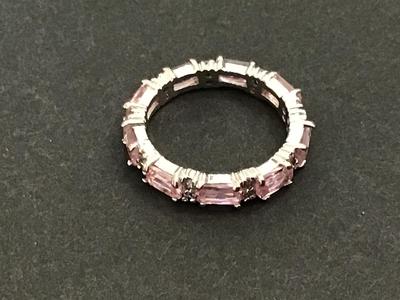 Dainty Crystal Pink Ring Fashion
