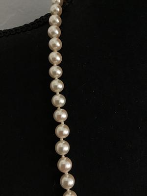 Beautiful Knotted Taupe Faux Pearl Nice Quality