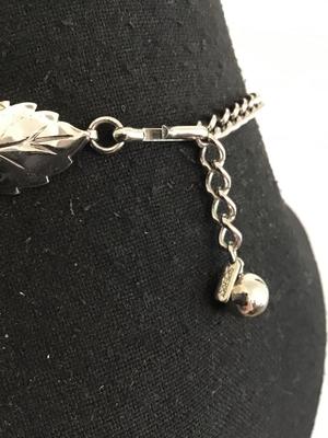 Sperry Silver Leaf Choker Necklace. Beautiful