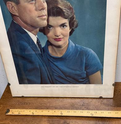 Vintage President John Kennedy and Jacqueline Kennedy Poster By Yousuf Karsh of Ottawa
