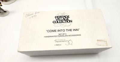 Lot #16 Dept 56 Dickens Village Accessory "Come into the Inn" 1993