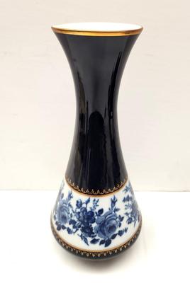 Lot #17 Antique Bavaria KPM Germany Cobalt Blue Vase