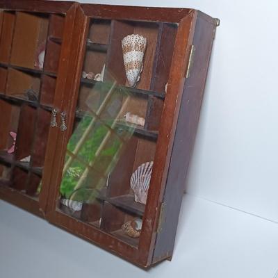 LOT 271: Watercolor by LiLo, Wood Art 'Lighthouse and Seagull', Shadow Box Containing Shells & More