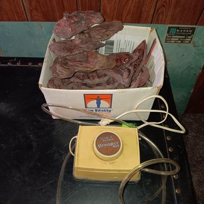 LOT 273: Vertical 10-Gallon Fish Tank with Accessories