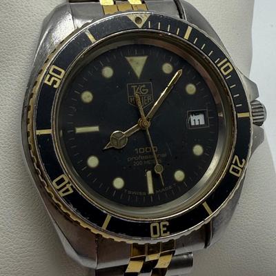 Tag Heuer Men’s 1000 Professional Watch Model 980.021 (ST-HS)