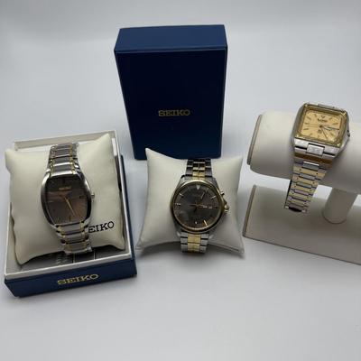Men’s Seiko Solar, Kinetic, & SQ100 Watches (ST-HS)