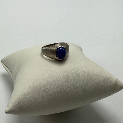 14K White Gold Ring with Star Sapphire-Style Stone (ST-HS)