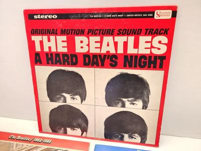Lot #23 Lot of 3 Vintage Beatles Records - Hard Day's Night, others