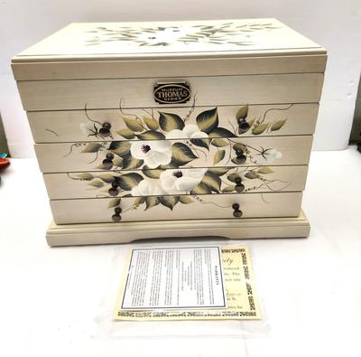 Lot #26 Thomas Pacconi Jewelry Box - Magnolia Motif