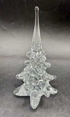 FM Ronneby Sweden Lead Glass Crystal Christmas Tree