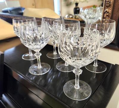 Lot #28 Lot of 6 Gorham Crystal Goblets