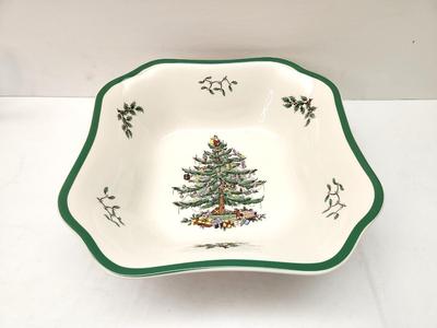 Lot #30 Spode Christmas Tree Salad/Serving Bowl